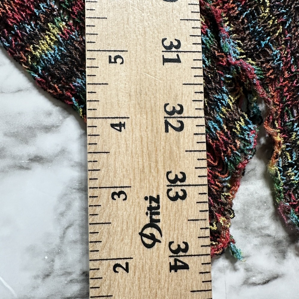 Neslay Paris Women's Knit Rainbow MultiColor Open Wear Cardigan Size S/M - Picture 10 of 10